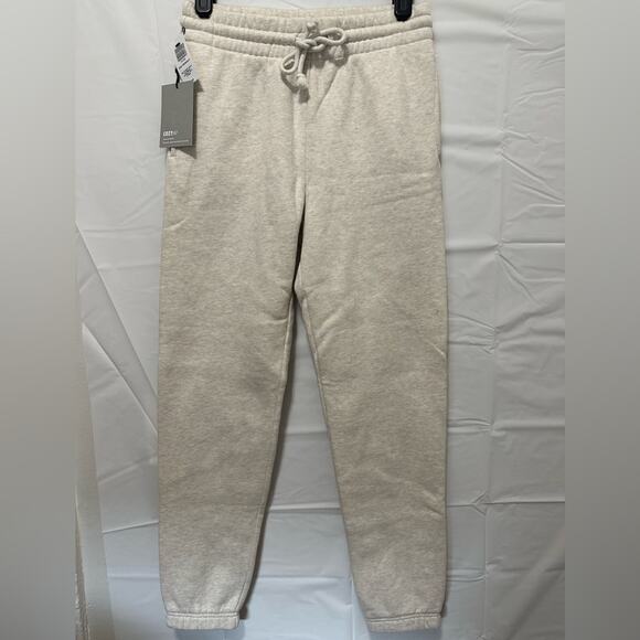 Aritiza Perfect Fleece Sweatpants size XS Heather Oatmeal Tna CozyAF - Picture 9 of 9